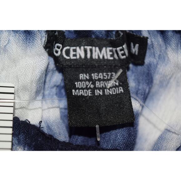 18 Centimeters Blue Tie Dyed Broomstick Cap Flutter Sleeve Romper Jumpsuit SZ M - Picture 6 of 8